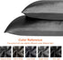 EHEYCIGA Satin Pillowcase Queen Set of 2, Soft Pillowcases for Hair and Skin Similar to Silk, Charcoal Grey Pillow Cases 2 Pack with Envelope Clos...