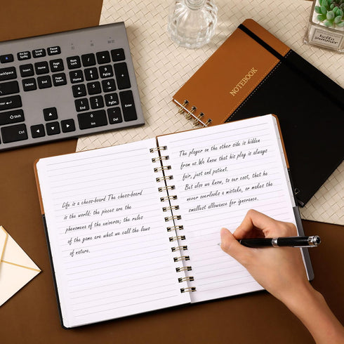 Lemome Spiral Notebook - Notebook Journal for Writing, 6.2'' x 8.4'' College Ruled Notebook with 136 pages / 68 Sheets, Perfect Notebooks for Work...
