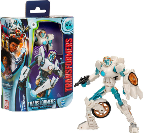Transformers EarthSpark Deluxe Class Terran Thrash 5-Inch Robot Action Figure, Converts in 22 Steps, Interactive Toys for Boys for Girls Age 6 and...