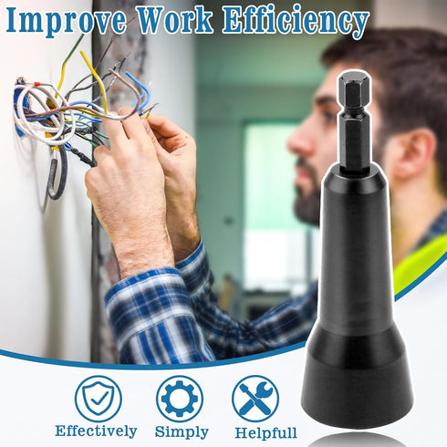 Wire Twisting Tool, Wire Spin Twister Nut, Spin Twist Wire Connector Socket, Wire Twisting Spinner, Wire Spin Driver Nut, Wire Twister for Drill a...