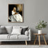 Posterizer 1 pcs-elegant woman in a white gown reading a book 4-Abstract & Modern Art Gift for Art Lovers Living Room Bedroom Decor- unframed wall...