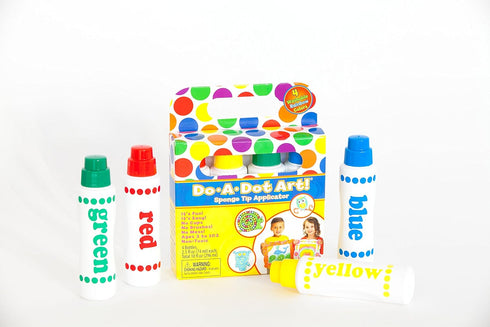 Do A Dot Art! Set of 4 Pack Rainbow Washable Dot Paint Markers for Kids and Toddlers, The Original Dot Marker...