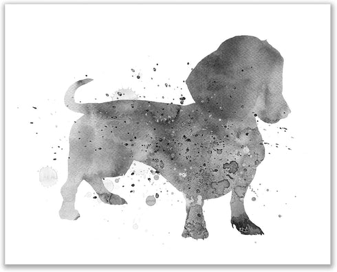 Summit Designs Dachshund Wall Art Set of 4 (8x10) Unframed Prints – Cute Dog-Themed Decor for Kids’ Rooms, Dog Lovers, and Pet-Themed Spaces – Gif...