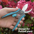 6” Gardening Scissors Hand Pruner Pruning Shear with Curved Stainless Steel Blades Plant Shears Garden Clippers Handheld...