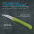 Messermeister Bird's Beak Parer with Matching Sheath, 2.5 Inch, Green...
