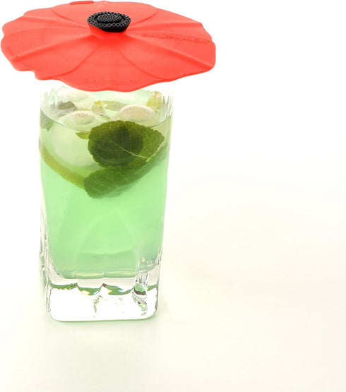 Charles Viancin Poppy Drink Cover Set/2...