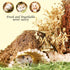 Natural Hamster Bedding Edible Flowers Herbs Sprays for Edible Grain Habitat Enclosure Decor Hamster Chews for Dwarf Syrian Gerbils Mice Mouse Rat...