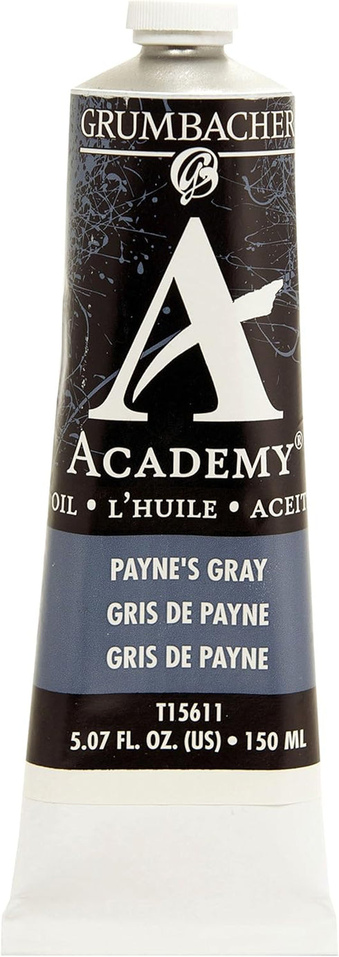 Grumbacher Academy Oil Paint, 150 ml/5.07 oz, Payne's Gray...