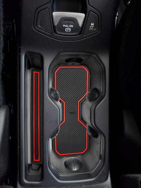 auovo Cup Holder Insert Liner Coaster Anti Dust Mats for Renegade Accessories 2018 2019 2020 2021 2022 2023 Custom Center Console Door Pads 18PCS ...