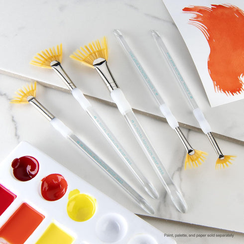 Royal & Langnickel Aqualon Wisp Fan Artist Brush Set, 5-Piece...