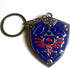 DeltaHalo | Link Shield Keychain Legend of Zelda Keyring |"Thin-Tin" Super Light Weight Metal Keychain (Blue), Small...