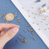 PH PandaHall 300pcs 4mm 14K Gold Plated Beads Mini Round Jewelry Beads Waist Loose Bead Smooth Metal Brass Bead for Friendship Bracelet Bikini Bel...