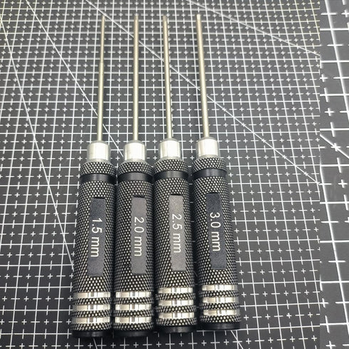 4pcs Hex Screw Driver Set 1.5-3.0mm Allen Wrench Keys Screwdriver Kit RC Repair Tools Kit for Traxxas Arrma HSP HPI AXIAL Tamiya LOSI Redcat Wltoy...