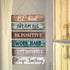 6 Pieces Rustic Wall Hanging Plaque Sign Inspirational Wall Art Farmhouse Wooden Door Signs Positive Plaque with Quotes Motivational Quote Decor f...