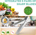Updated 2025 Herb Scissors Set - Cool Kitchen Gadgets for Cutting Fresh Garden Herbs - Herb Cutter Shears with 5 Blades and Cover, Sharp and Anti-...