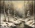 Posterizer 1 pcs-snowy winter scene of trees and nature 14-Landscape & Nature Art-GIft for Men Women Teens-Living Room Bedroom Decor- unframed wal...