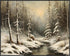 Posterizer 1 pcs-snowy winter scene of trees and nature 5-Landscape & Nature Art-GIft for Men Women Teens-Living Room Bedroom Decor- unframed wall...