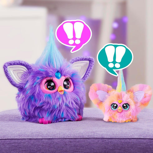 Furby Furblets Fierce & Fabulous 2 Pack, Greenie-Meanie & May-May with 45 Sounds Each, Electronic Plush Toys for Girls & Boys 6 Years & Up, Green/...