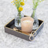 Nightstand Organizer Tray | Key Bowl for Entryway Table Valet Tray Catchall | Decorative Leather Catch All Tray for Wallet | Bedside Organizer Key...