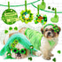 80pcs St.Patrick's Day Dog Bows, Holiday Pet Samll Dog Hair Grooming Bows with Rubber Bands, St.Patrick's Day Green Lucky Clover Element Dog Hair ...