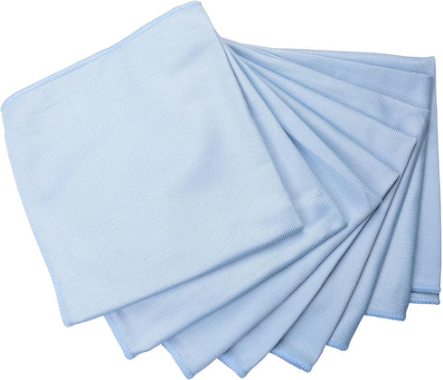 8Pcs Microfiber Towel Cleaning Cloth Mop for Glass Windows Mirrors Home Kitchen Car (16“”x16“)...