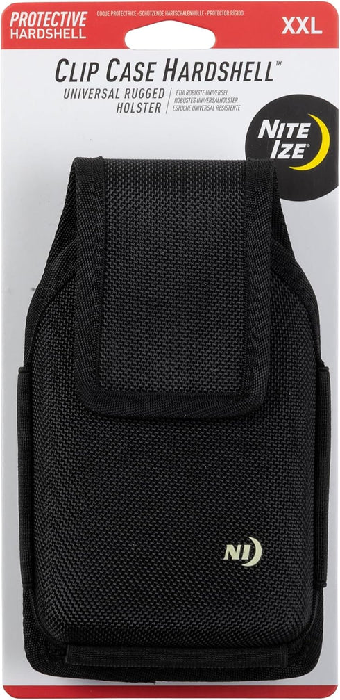Nite Ize Clip Case Hardshell Universal Rugged Holster - Protective Phone Holder with Belt Clip - Phone Holster for Men's & Women's Belts - Utility...