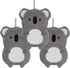 SHIDOW Cute Hand Towels Animals, Kitchen Hand Towels Cute Animals,Bathroom Kitchen Home Cleaning Tool (Grey)...