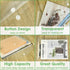 18 Pack Plastic Envelopes Poly Envelopes with Snap Closure A4 Size Clear Document File Folders Organizers Clear Envelope for School Office Supplie...