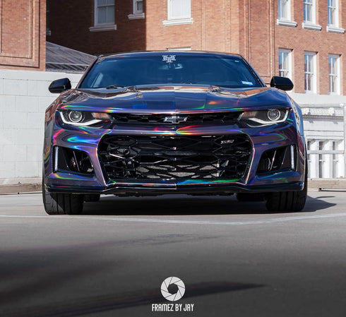 VViViD+ Hex Holographic Chrome Car Wrap Vinyl (1ft x 5ft)...