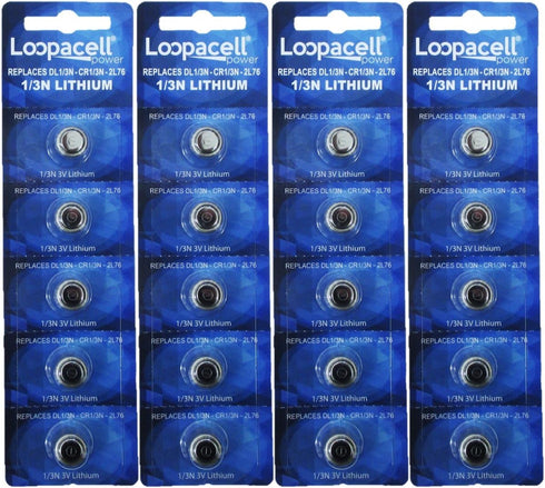 20 1/3N Batteries CR1/3N 3-Volt Lithium Battery...