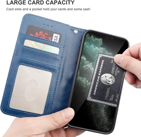 Bocasal for iPhone 11 Pro Max Wallet Case with Card Holder PU Leather Magnetic Detachable Kickstand Shockproof Wrist Strap Removable Flip Cover fo...