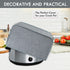 BAGSPRITE Slow Cooker Cover For Crock Pot and Hamilton Beach 6-8 qt Slow Cooker, Oval Crokpot Cover Dust Cover, Appliance covers Grey...