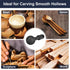 Sphere Rotary Burr with 5/8-11 Threads for 4 1/2 and 5 Inch Angle Grinder, Ball Gouge Angle Grinder Attachments for Woodworking Grinding Polishing...