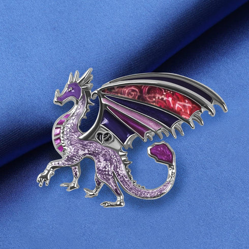 Enamel Dragon Gifts Cute Dragon Brooch Pins for Women Fashion Jewelry Charms...