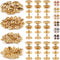 PECMER 50 Sets Snap Fasteners Kit 10mm Metal Snap Buttons Kit Leather Fasteners for Craft Sewing Clothes Leather Bracelets Belt Jackets Bags -200 ...