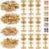 PECMER 50 Sets Snap Fasteners Kit 10mm Metal Snap Buttons Kit Leather Fasteners for Craft Sewing Clothes Leather Bracelets Belt Jackets Bags -200 ...