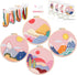 Harimau 4Pcs Beginner Embroidery Kit,Natural Landscape Pattern,Cross Stitch Kits, Including Stamped Embroidery Cloth with 2 Embroidery Hoops, Mult...