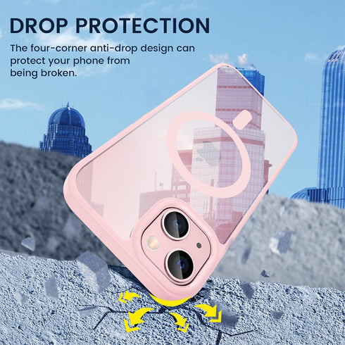 VEGO for iPhone 13 & iPhone 14 Magnetic Case with Privacy Screen Protector, iPhone 13 Case Compatible with MagSafe Clear Slim Anti Peeping/Anti-Sc...