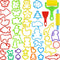 Playdough Tools with 40 pcs Plastic Play Dough Cutters Animal Shapes, 3 pcs Basic Play Dough Tools...