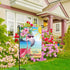 Allenjoy Tropical Flamingo Garden Flag for Spring Outside Pool Lake Vertical Hello Summer Hawaiian Sea Beach Luau Yard Porch Sign Patio Outdoor De...