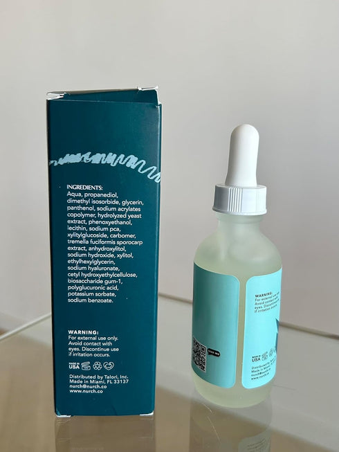 Pure Hyaluronic Acid Serum for Face + Snow Mushroom + Vitamin B5 | Natural & Lightweight | Vegan, Clean, & Fragrance Free | Moisturizer Hydrates D...