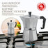 Mixpresso 3 Cup Moka Pot Cuban Coffee Maker, Moka Pot for Gas, Electric Stove Top, Classic Italian Coffee Maker, Stovetop Espresso Maker, Camping ...