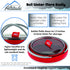 Collapsible Travel Kettle Pot with Lid - 1L Red Portable Water Boiler Tea Maker for Camping Gas Stove...