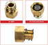 Simpson Cleaning 7100051 Replacement 3/4-Inch Female Garden Hose for Pressure Washer Pumps, 1/2-Inch MNPT, Gold...