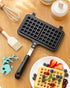 Baffect Non-stick Cast Aluminum Stovetop Waffle Iron, 8.7 Inches Camping Waffle Maker Pan, Portable Stove Top Aluminum Waffle Maker Pan for Family...