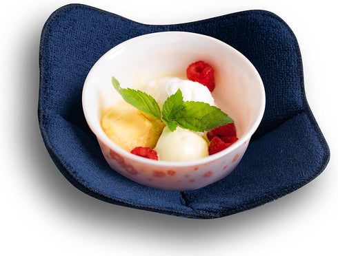 Microwave Bowl Cozy Holders for Hot Food Set of 4 Hot Pads for Bouillon Cups Multipurpose Heat Proof Plate Holder...