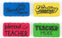 Magnetic Whiteboard Dry Eraser 4-Pack for Teachers Dry Erase Board. Cute, Colorful, Must Haves, Back to School Teacher Dry Erasers and Classroom E...