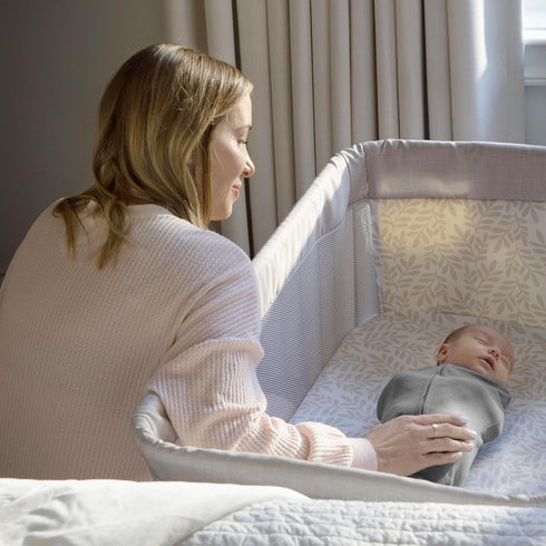 SwaddleMe by Ingenuity Compression Baby Swaddle Pod, Two-Way Zipper for Easy Diaper Changes, Improves Sleep & Calms Startle Reflex, 0-2 Months, 1....