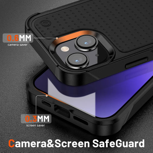 Designed for iPhone 14 Case iPhone 13 Case 2 in 1 Gift Militay Grade Drop Protective Rugged Heavy Duty Cover Shockproof Case for iPhone 14 Phone C...