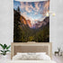 Batmerry Yosemite Tapestry, Green Valley Mountain Landscape Blue Nature Beautiful Forest Picnic Mat Hippie Trippy Tapestry Wall Art Decor for Bedr...